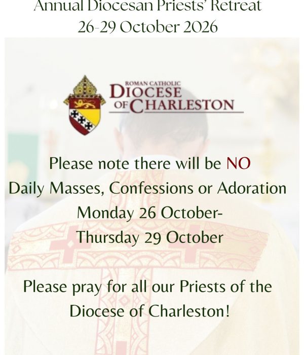 Annual Diocesan Priests’ Retreat 26-29 October 2026